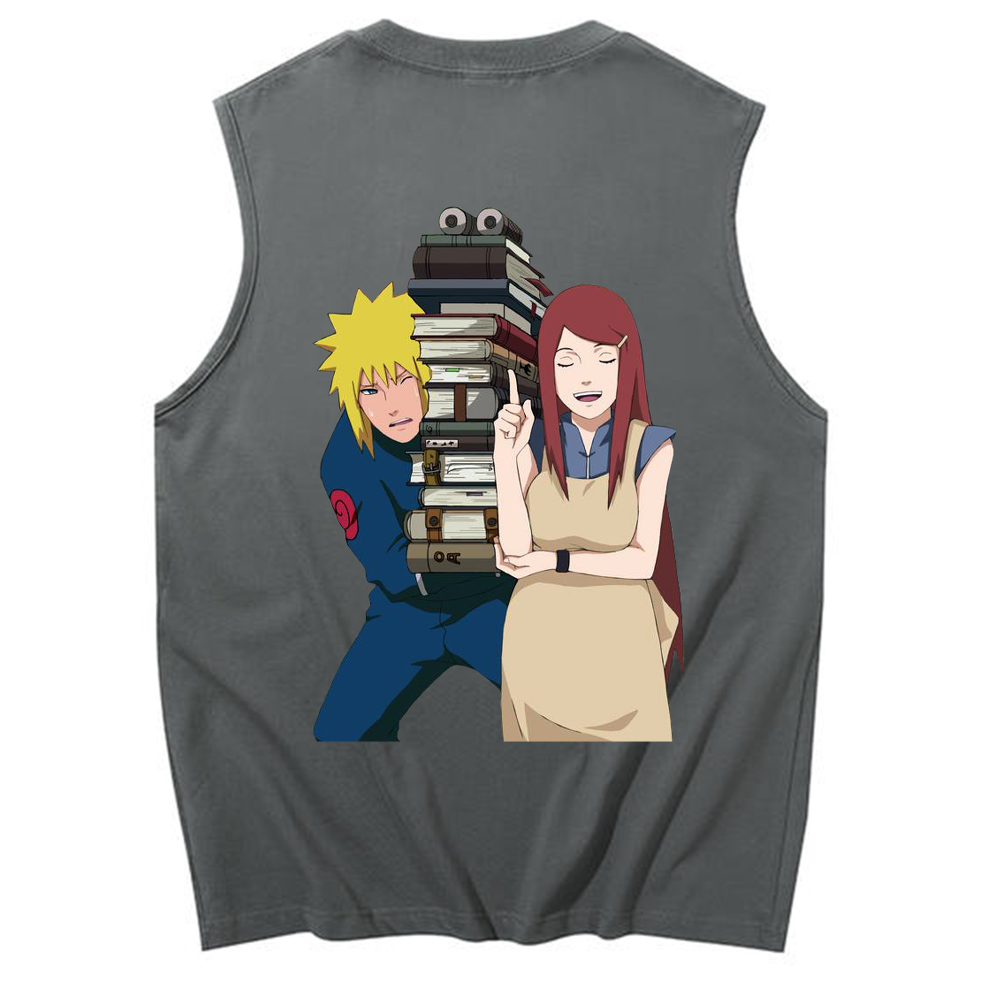 （画像用） NARUTO -ナルト- 波風 ミナト Namikaze Minato コットン100％タンクトップ（背面プリント）